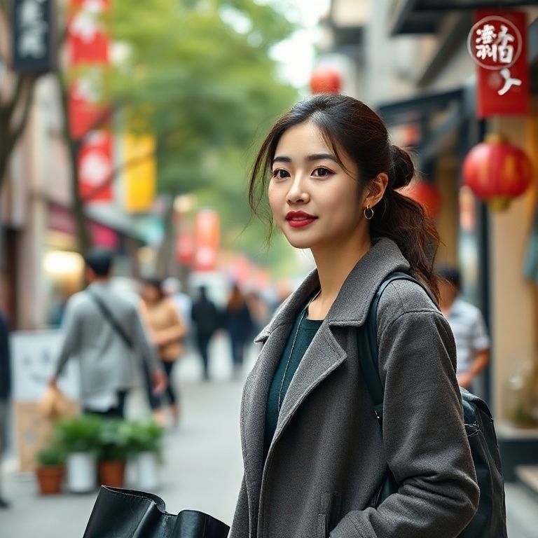 劉亦菲輕松逛街購物